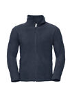 Russell Mens Full Zip Up Anti Pill Outdoor Fleece | Plain Warm Zipped Sweater