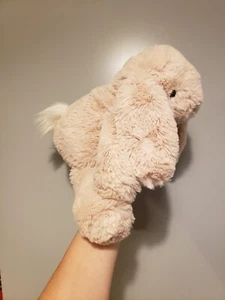 Peluche de juguete suave raro y retirado Jellycat beige manchado conejo - Imagen 1 de 7