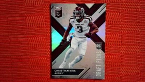 2018 Panini Elite Draft Picks White Jersey #109 CHristian Kirk - Picture 1 of 2