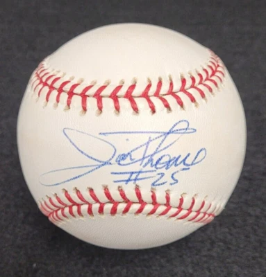 JIM THOME Signed Official Baseball-HALL OF FAME-INDIANS-PHILLIES-WHITE SOX-PSA - Image 1 of 4