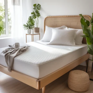 Extra Deep Bamboo Mattress Protector Quilted Waterproof Mattress Fitted Sheet - Picture 1 of 39