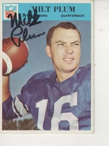 MILT PLUM FIRMADO 1966 FILADELFIA #72 - LEONES DETROIT - Imagen 1 de 1