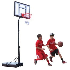Removable Basketball System Teenager Basketball Hoop PVC Clear Backboard - Picture 1 of 13