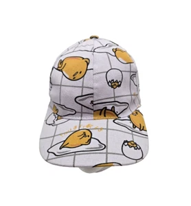 Neu ohne Etikett Sanrio LAZY EGG Mütze Kappe Allover-Druck weiß verstellbar Druckknopflasche Gudetama - Bild 1 von 5