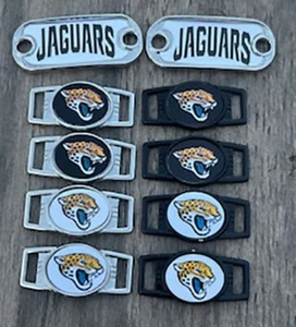 2 ~Jacksonville Jaguars NFL Paracord Charms Oval or Mini Dog Tag shoelace charms - Picture 1 of 17