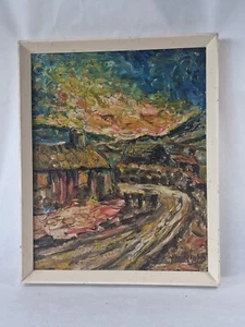 Vintage Oil Painting, Welsh Cottage D. Williams - Picture 1 of 11