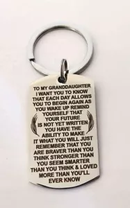To my Granddaughter More Than You Ever Know Keychain - Picture 1 of 1