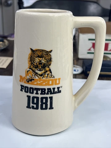 MFA Oil 1981 Western Stoneware Mug 6.5” Missouri Football 1981 Missouri Farmers Cover