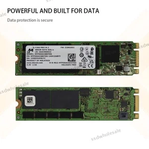 New Micron 5300 PRO 480GB M.2 SSD 2280 SATA 6Gbps MTFDDAV480TDS-1AW1ZABYY - Picture 1 of 5