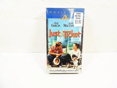 Just The Ticket VHS Video Tape 1998 Andy Garcia & Andie MacDowell VCR Tapes 1Pc. Foto 1 de 3