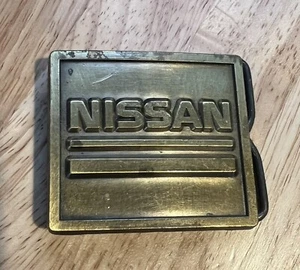 Fibbia cintura vintage Nissan Datsun Z-Cars Skyline Silvia Bluebird Pulsar Maxima - Foto 1 di 4