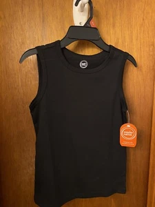 Wonder Nation Kid Tough Solid Tank Top, Black Size M (8) - Picture 1 of 7