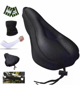 Karetto Bike Gel & Foam Seat Cover, Bike Seat Cushion - New in Package - Picture 1 of 5
