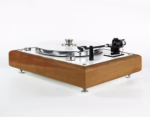 Restaurierter Thorens Td 160 Mkii Or 146 Turntable IN Pear Wood Frame - Picture 1 of 10