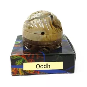 Oodh Solid Perfume in Large Hand Carved Stone Jar 8gm Oodh - Picture 1 of 4