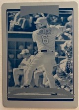 Jose Guillen 2006 Topps Series 2 Cyan Printing Plate True 1/1 #483 Nationals