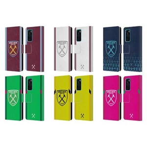 WEST HAM UNITED FC 2023/24 CREST KIT LEATHER BOOK CASE FOR HUAWEI PHONES 4 - Picture 1 of 12