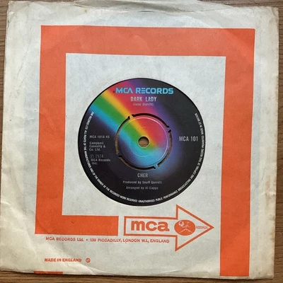 CHER - DARK LADY  - 1974 MCA Foto 1 de 2