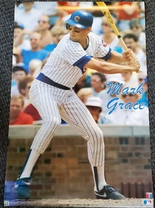 Vintage Mark Grace Making Waves Vintage Poster 1989 Chicago Cubs MLB New Sealed - Picture 1 of 6