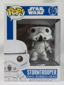 Star Wars Funko Pop - Stormtrooper - Large Font - No. 05 - Free Protector - Picture 1 of 22