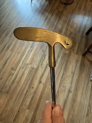 Wilson Augusta 2-Way RH LH Brass Blade Putter Golf Club 34.5" - Image 1 of 4