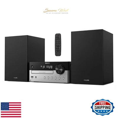 PHILIPS Bluetooth Stereo System: CD, MP3, USB, FM, Bass Reflex, 60W, Remote - Image 1 of 4