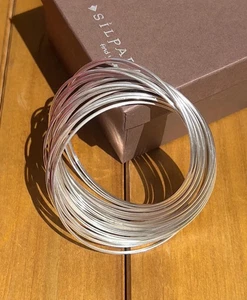 Silpada Silver Interlocking Bangle Bracelet .925 - Picture 1 of 1