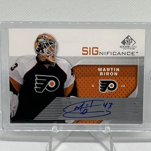 MARTIN BIRON 2007-08 UPPER DECK SP Authentic HOCKEY AUTO PHILADELPHIA FLYERS/50 - Picture 1 of 2