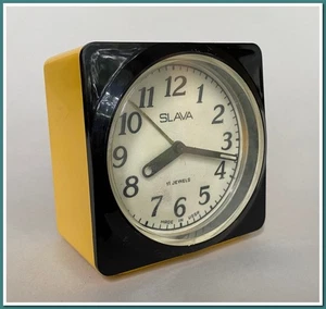 Vintage 1980 Soviet Slava Alarm Clock | USSR Mechanism 5671 with 11 Jewels - Picture 1 of 10