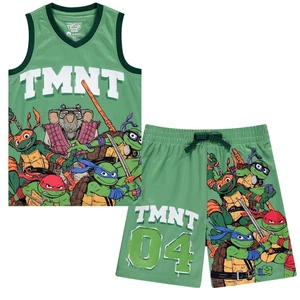 Teenage Mutant Ninja Turtles Boys Basketball Jersey Shirt and Shorts Clothing... - Picture 1 of 8