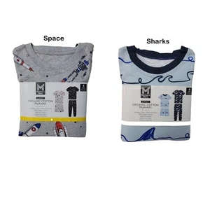 Member's Mark Boys 4-Piece Soft Organic Cotton Pajama - Picture 1 of 7