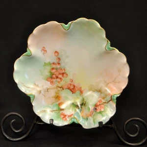 Limoges Haviland & Co Bowl HandPainted Orange Gooseberries Ranson Gold 1893-1896 - Picture 1 of 12