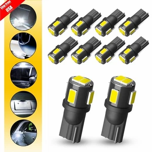 AUXITO White LED T10 194 168 W5W Interior Map Car Trunk License Plate Light Bulb - Picture 1 of 22