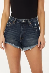 Levi’s 501 High Rise Distressed Cutoff Jeansshorts Blau Raw Hem W34 Vintage Y2K - Bild 1 von 8