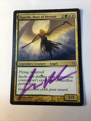 MTG Magic Sigarda, Host of Herons Avacyn Restored Artist Signed Chris Rahn Lp - Image 1 of 4
