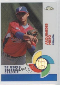 2009 Topps Chrome World Baseball Classic Blue Refractor /199 Arquimedes Nieto