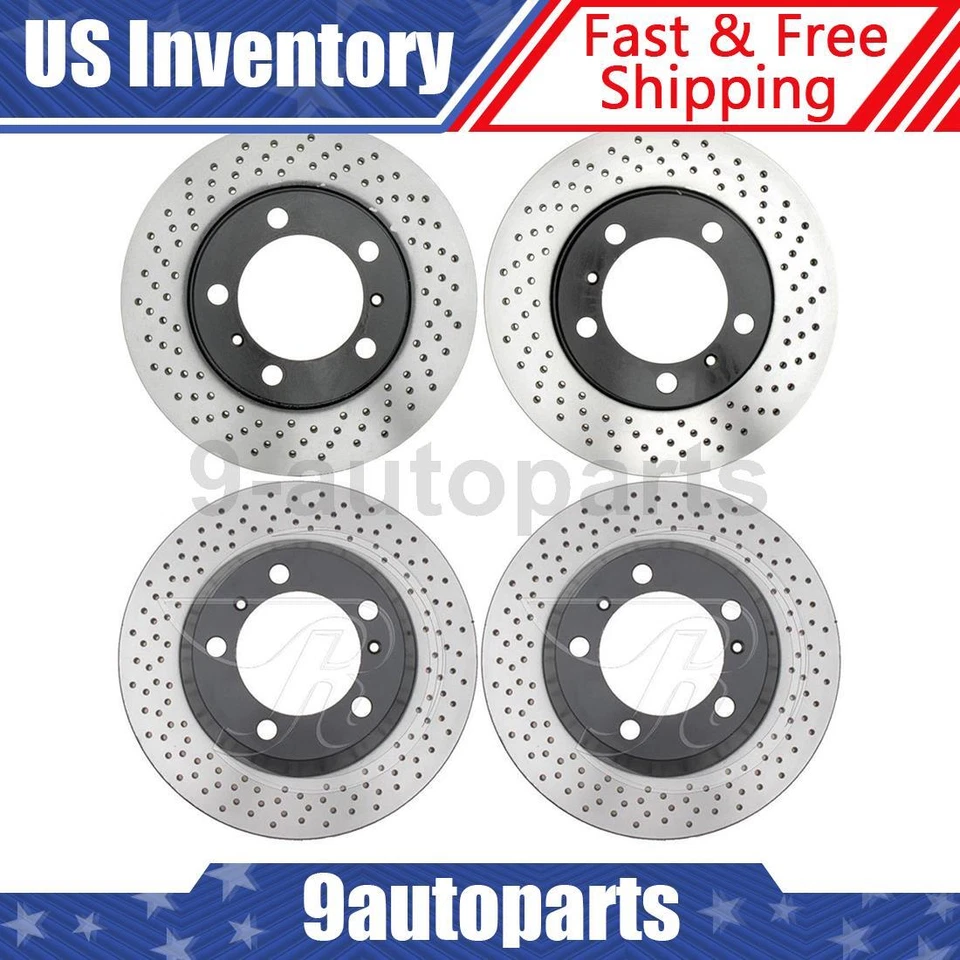 Rotores de freno de disco delanteros traseros para Porsche Boxster 2005 2006 2007 2008 Foto 1 de 4