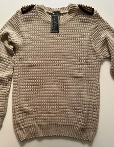 Alessandra Saroshi Damen Pullover Beige mit Nieten Gr.M/L - Bild 1 von 6