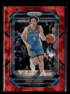 Josh Giddey 2022 Panini Prizm Red Cracked Ice  #61  Oklahoma City Thunder - Picture 1 of 2