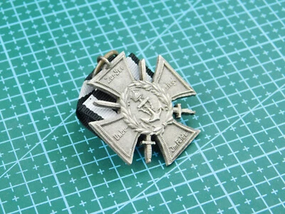 4245 WW1 CORPO MARINO INCROCIATO TEDESCO 1914/18 IN MARE IMBATTUTO NEL CAMPO - Immagine 1 di 4