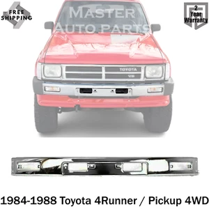 New Front Bumper Face Bar Chrome For 1984-1988 Toyota 4Runner / Pickup 4WD - Picture 1 of 5