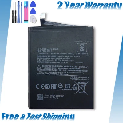 Batería Interna Para Xiaomi Mi A2 Mi 6X Repuesto BN36 3010mAh + Herramientas - Imagen 1 de 4