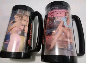 1987 SNAP-ON TOOLS Thermo-Serv Tool mate Calendar Girls, 2 Mugs, Trish & Cynthia - Picture 1 of 12