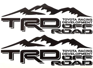 2 TRD OFF ROAD TOYOTA RACING DEVELOPMENT TUNDRA TACOMA TRUCK 4X4 DECAL STICKER - Picture 1 of 7