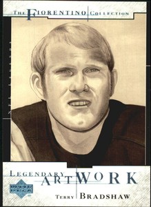 2001 Upper Deck Legends Legendary Artwork #LA12 Terry Bradshaw