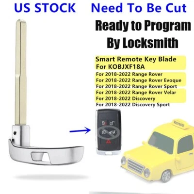 Smart Remote Key Blade Emergency Insert for Land Rover 2018 19 20-2022 KOBJXF18A Foto 1 de 3