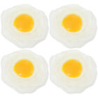 Funny Novelty Eggs: 4Pcs Fake Fried Egg Toys for Pranks and