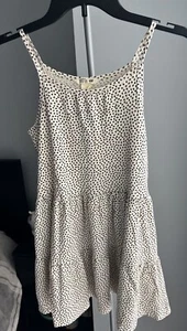 H&M Basic Girls Dress Size 8/10 Straps Hearts Summer Dress Casual - Picture 1 of 4