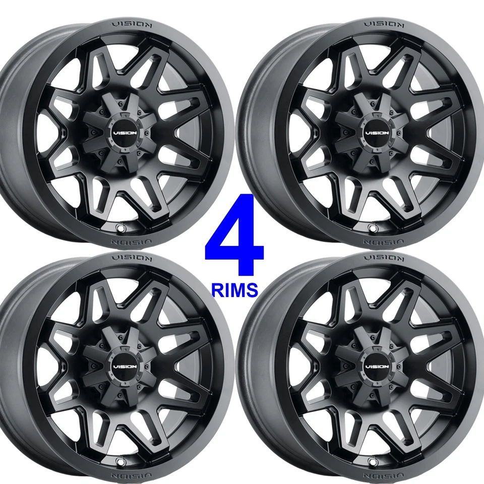 4) 12" Rims Wheel some John Deere GATOR XUV ATV 12x8 5/4.5 Type 416 BLACK Foto 1 de 4