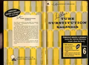 VINTAGE 1963 SAMS TUBE SUBSTITUTION HANDBOOK #6 AMERICAN FOREIGN RECEIVING MINI+ - Picture 1 of 2